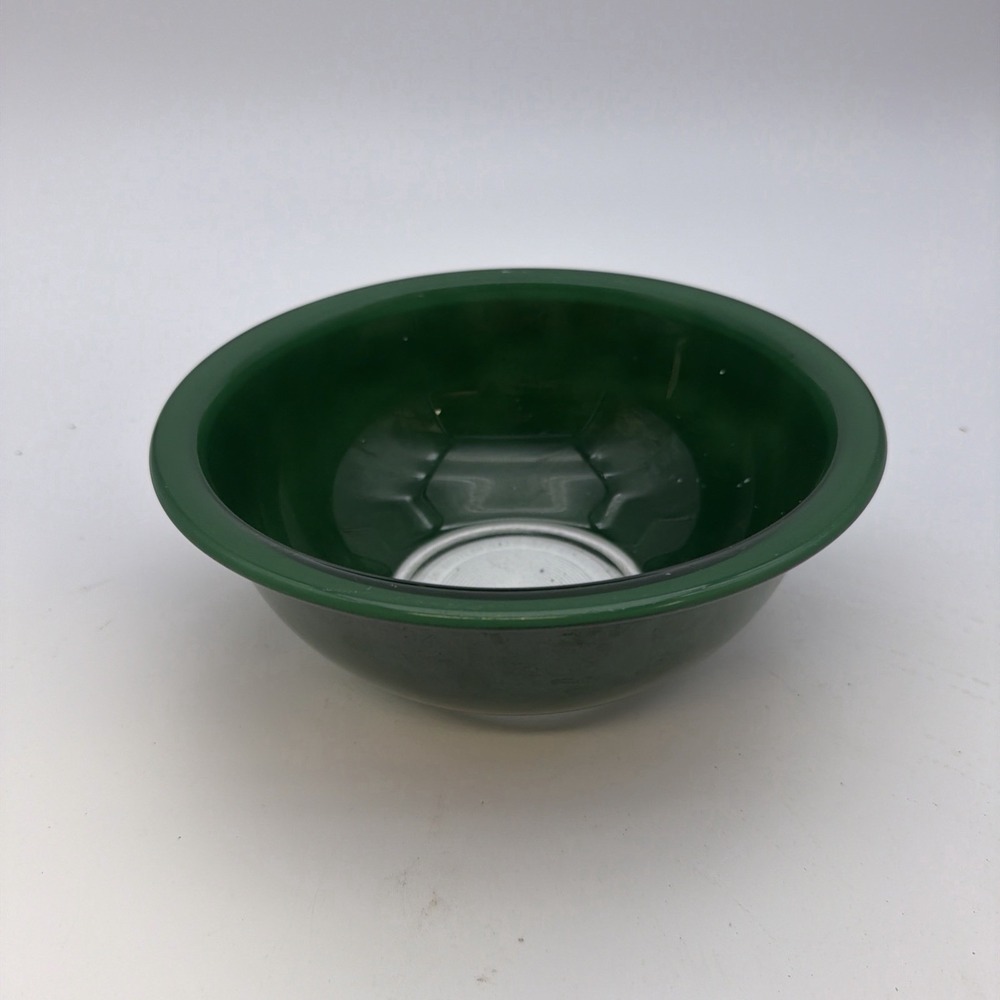Vtg Bowl Pyrex Green & White #323 8.5